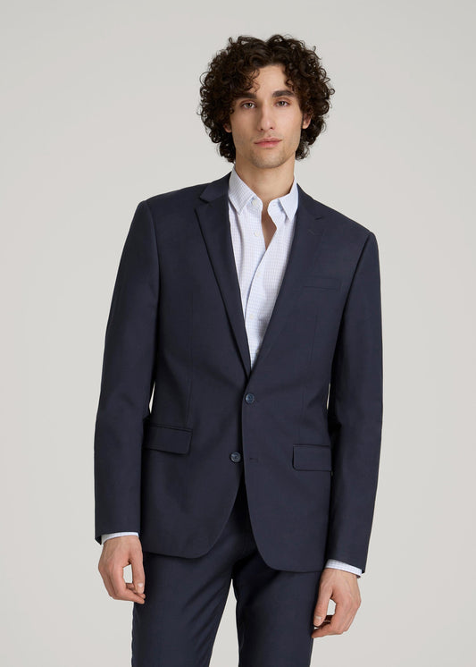 American Tall Men Suit Jacket for Tall Men in True Navy