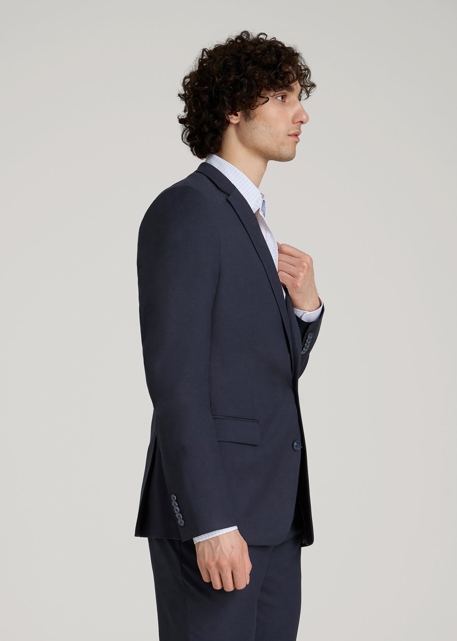 American Tall Men Suit Jacket for Tall Men in True Navy