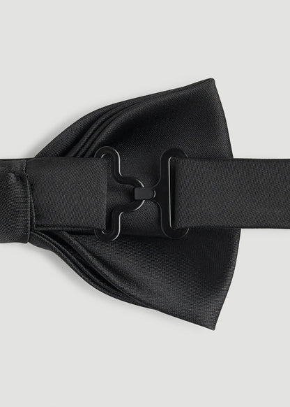 American Tall Men Bow Tie for Tall Men in Black