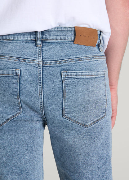 American Tall Men Dylan Slim Fit Jeans for Tall Men in Perfect Blue