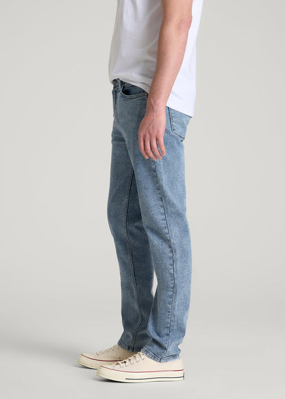 American Tall Men Dylan Slim Fit Jeans for Tall Men in Perfect Blue