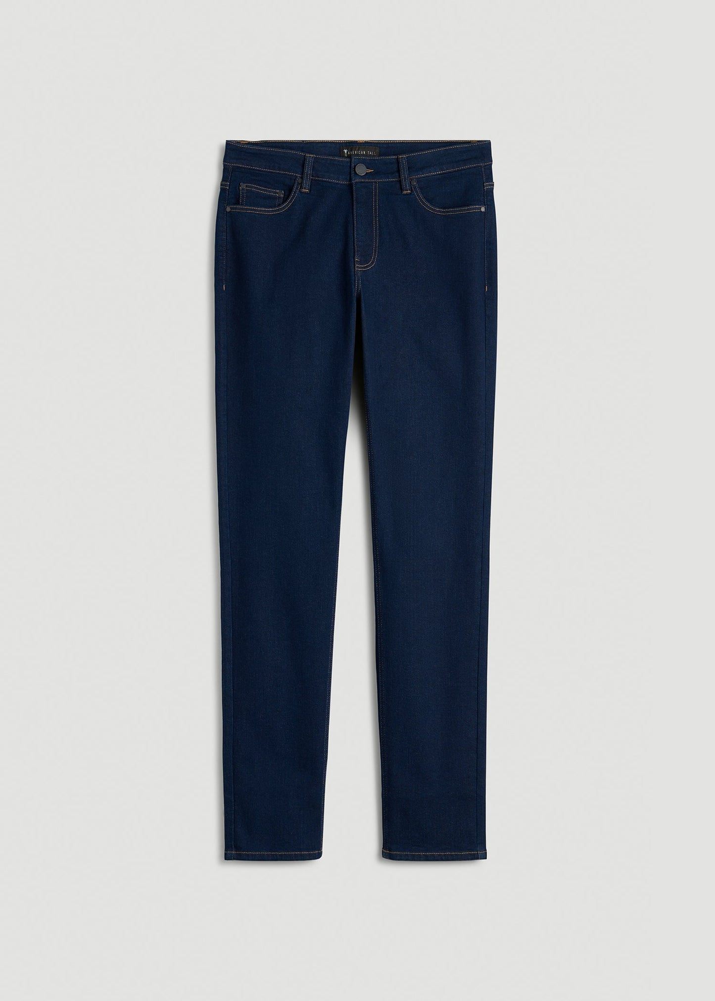 American Tall Men Dylan Slim Fit Jeans for Tall Men in Deep Indigo Wash