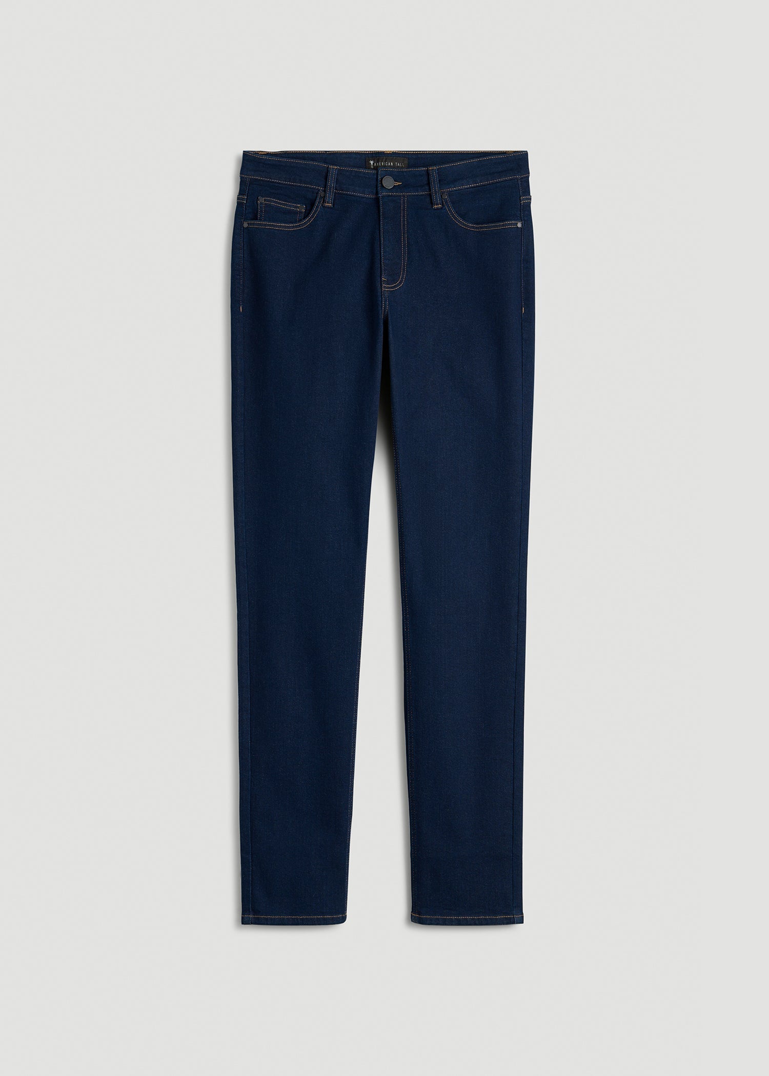 American Tall Men Dylan Slim Fit Jeans for Tall Men in Deep Indigo Wash
