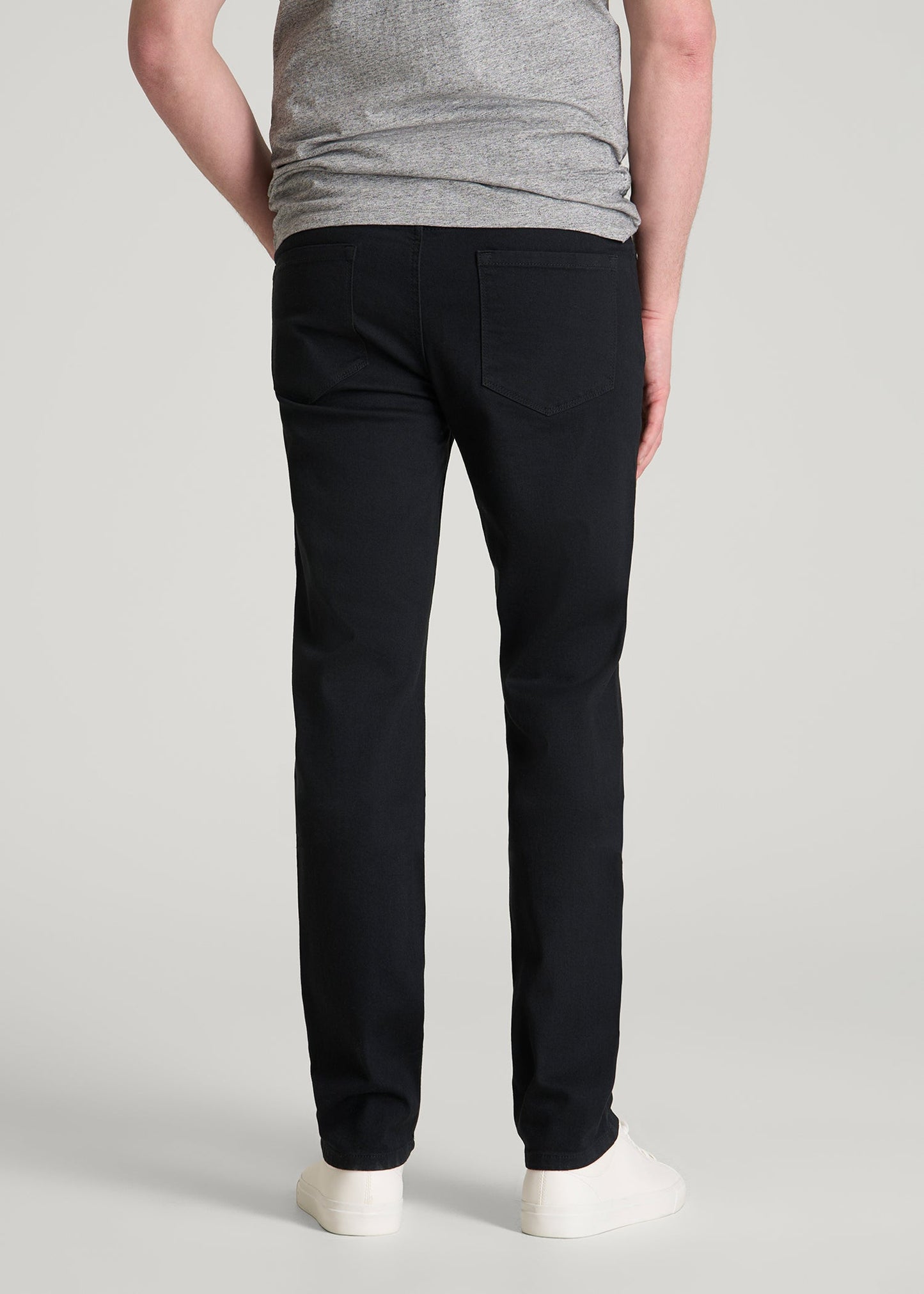 American Tall Men Dylan Slim Fit Jeans for Tall Men in Optimum Black
