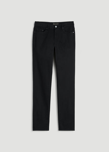 American Tall Men Dylan Slim Fit Jeans for Tall Men in Optimum Black