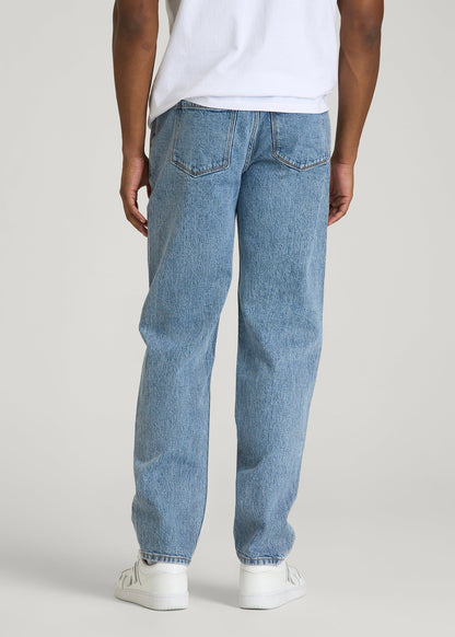 American Tall Men MILO Relaxed Tapered Fit Jeans for Tall Men in Perfect Blue