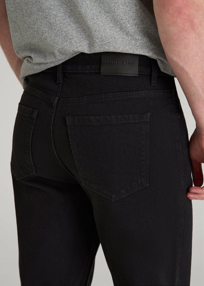 American Tall Men MILO Relaxed Tapered Fit Jeans for Tall Men in Optimum Black