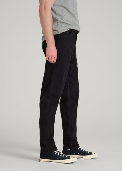 American Tall Men MILO Relaxed Tapered Fit Jeans for Tall Men in Optimum Black