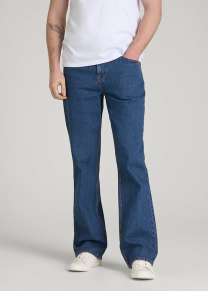 American Tall Men Bootcut Jeans for Tall Men in New Colorado Blue