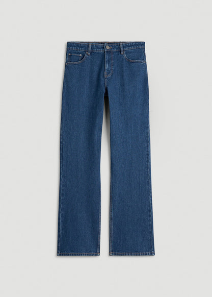American Tall Men Bootcut Jeans for Tall Men in New Colorado Blue