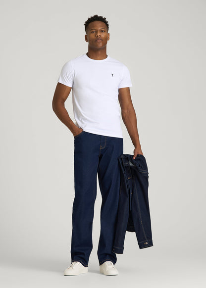 American Tall Men J1 STRAIGHT LEG Jeans for Tall Men in Deep Indigo Wash