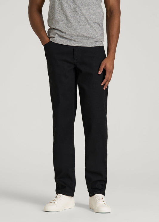 American Tall Men Carman TAPERED Jeans for Tall Men in Optimum Black