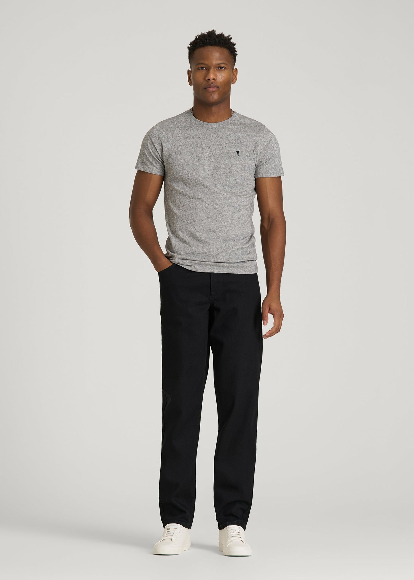 American Tall Men Carman TAPERED Jeans for Tall Men in Optimum Black