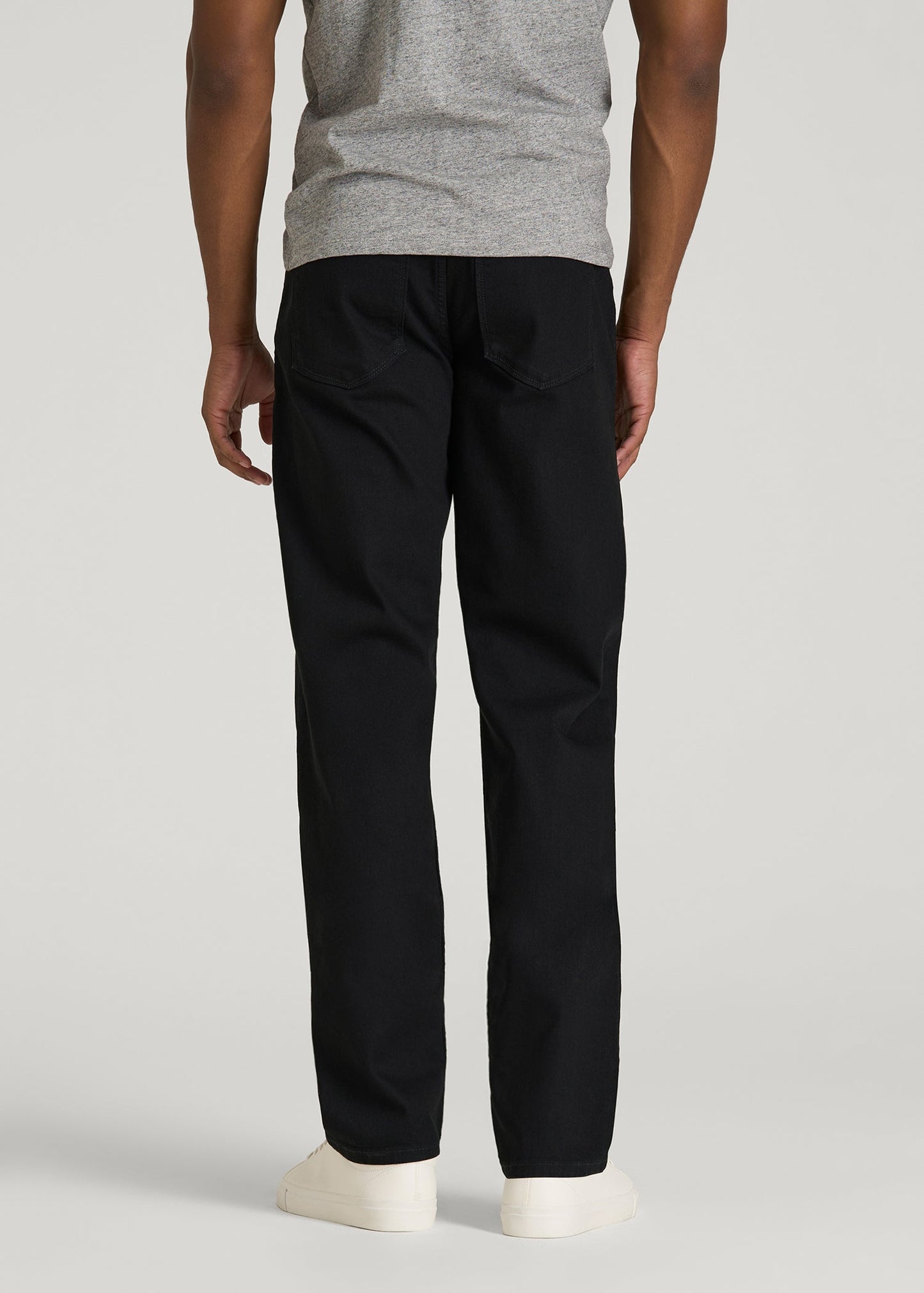 American Tall Men Carman TAPERED Jeans for Tall Men in Optimum Black
