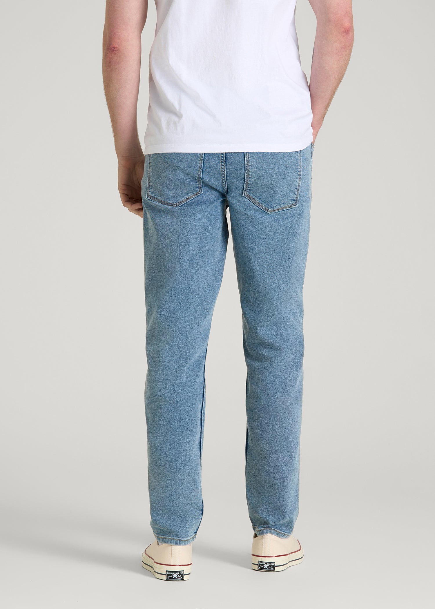 American Tall Men Carman TAPERED Jeans for Tall Men in Perfect Blue