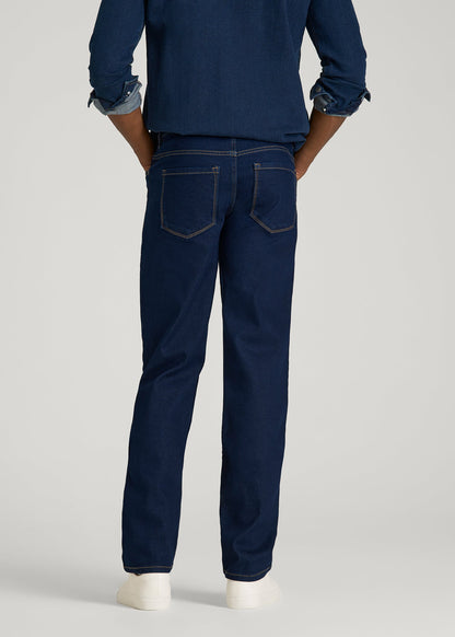 American Tall Men Carman TAPERED Jeans for Tall Men in Deep Indigo Wash
