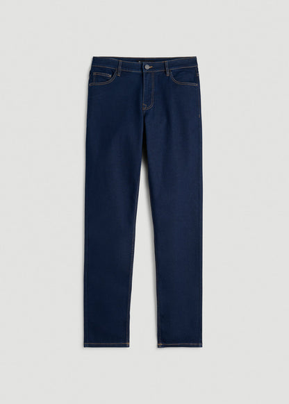 American Tall Men Carman TAPERED Jeans for Tall Men in Deep Indigo Wash