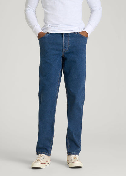 American Tall Men Carman TAPERED Jeans for Tall Men in New Colorado Blue