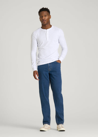 American Tall Men Carman TAPERED Jeans for Tall Men in New Colorado Blue