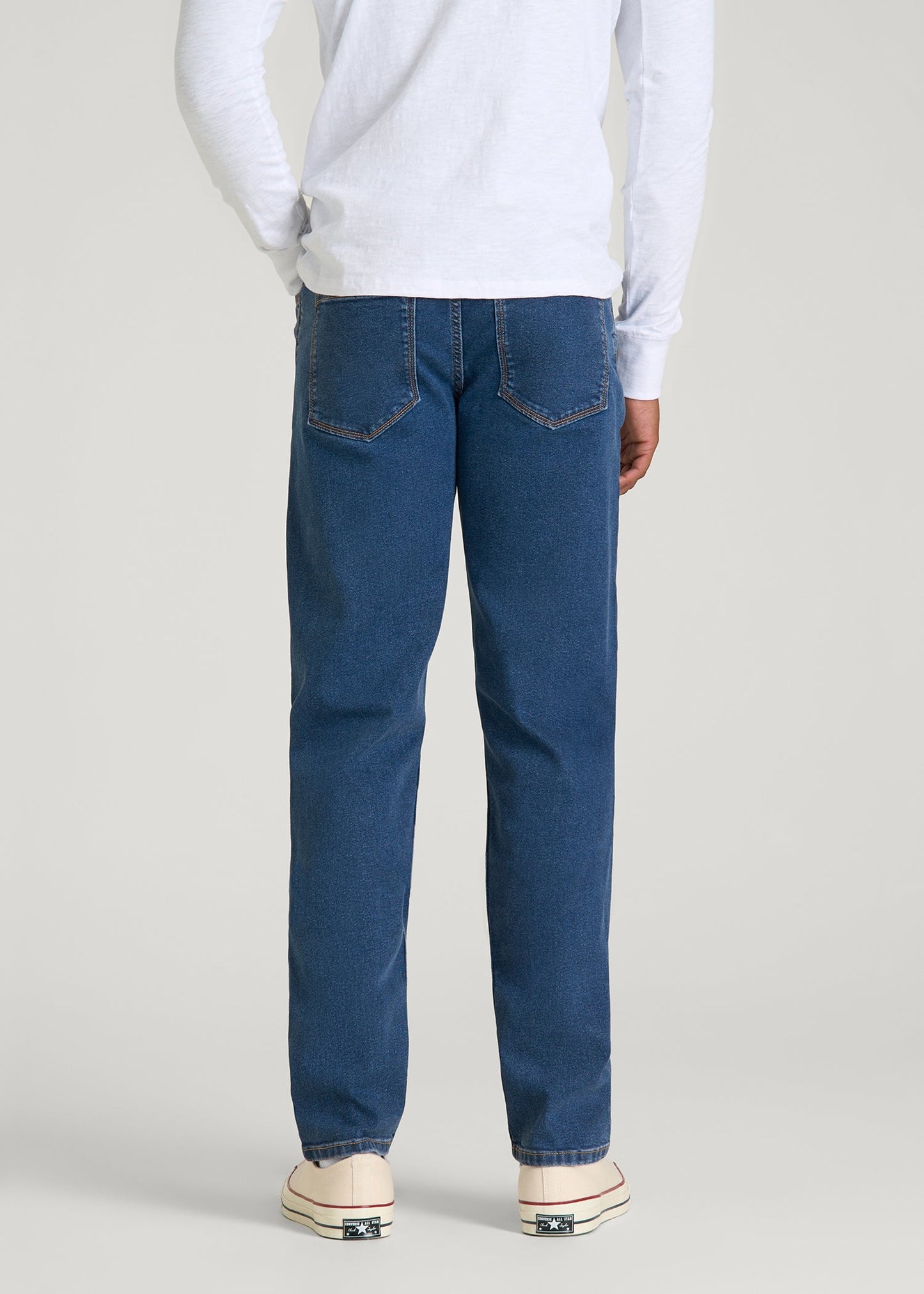 American Tall Men Carman TAPERED Jeans for Tall Men in New Colorado Blue
