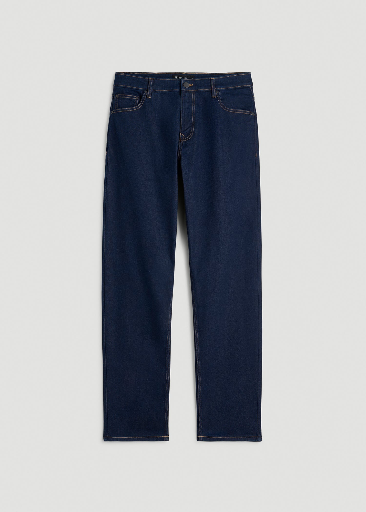 American Tall Men Mason Relaxed Fit Jeans for Tall Men in Deep Indigo Wash