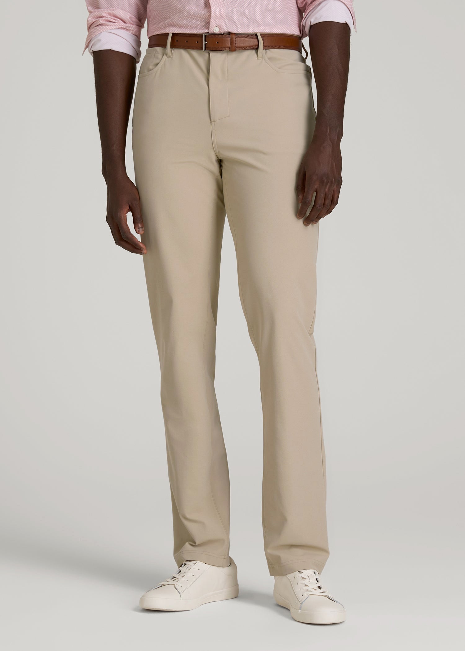 American Tall Men Traveler Pant 2.0 for Tall Men in Light Khaki