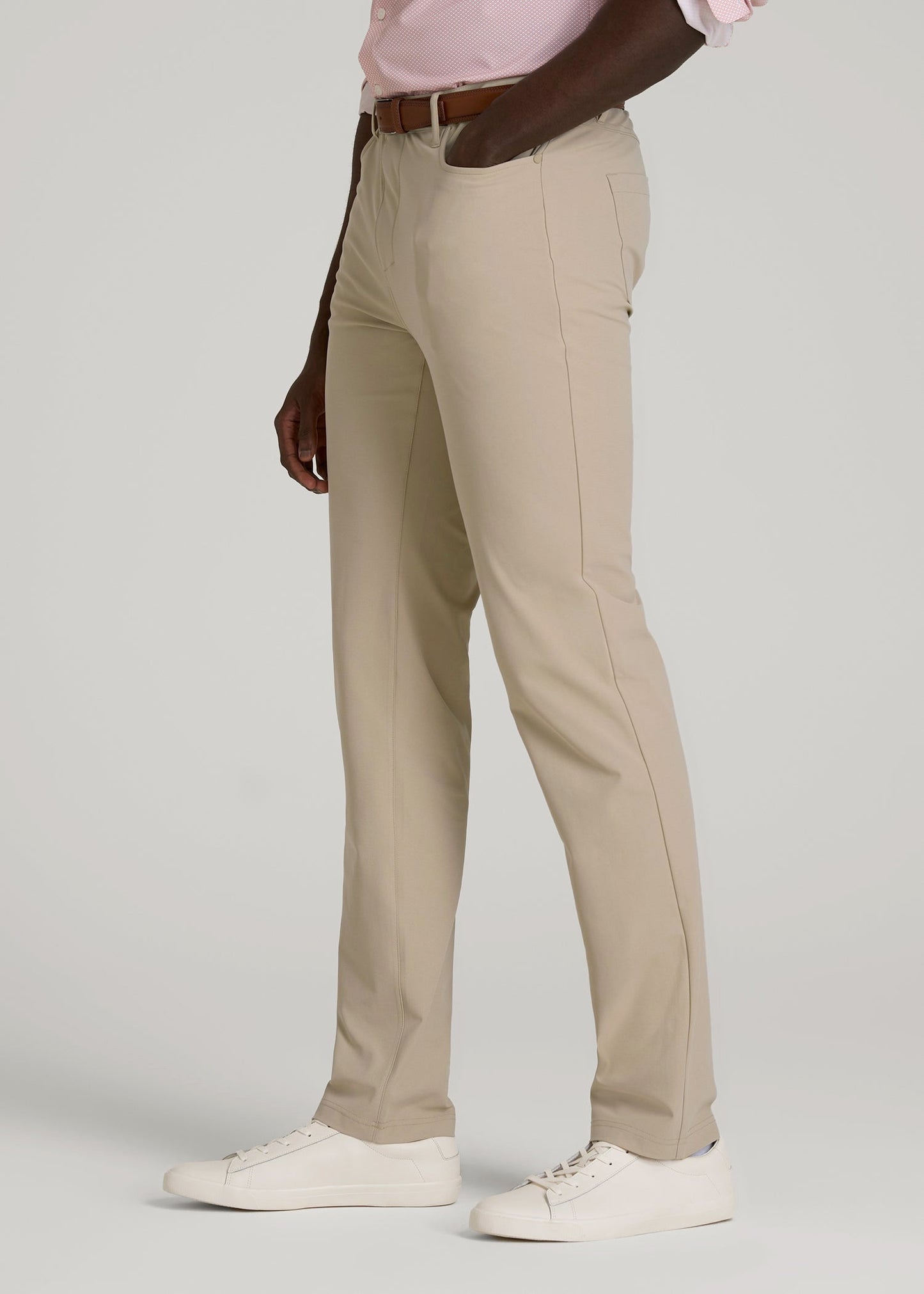 American Tall Men Traveler Pant 2.0 for Tall Men in Light Khaki