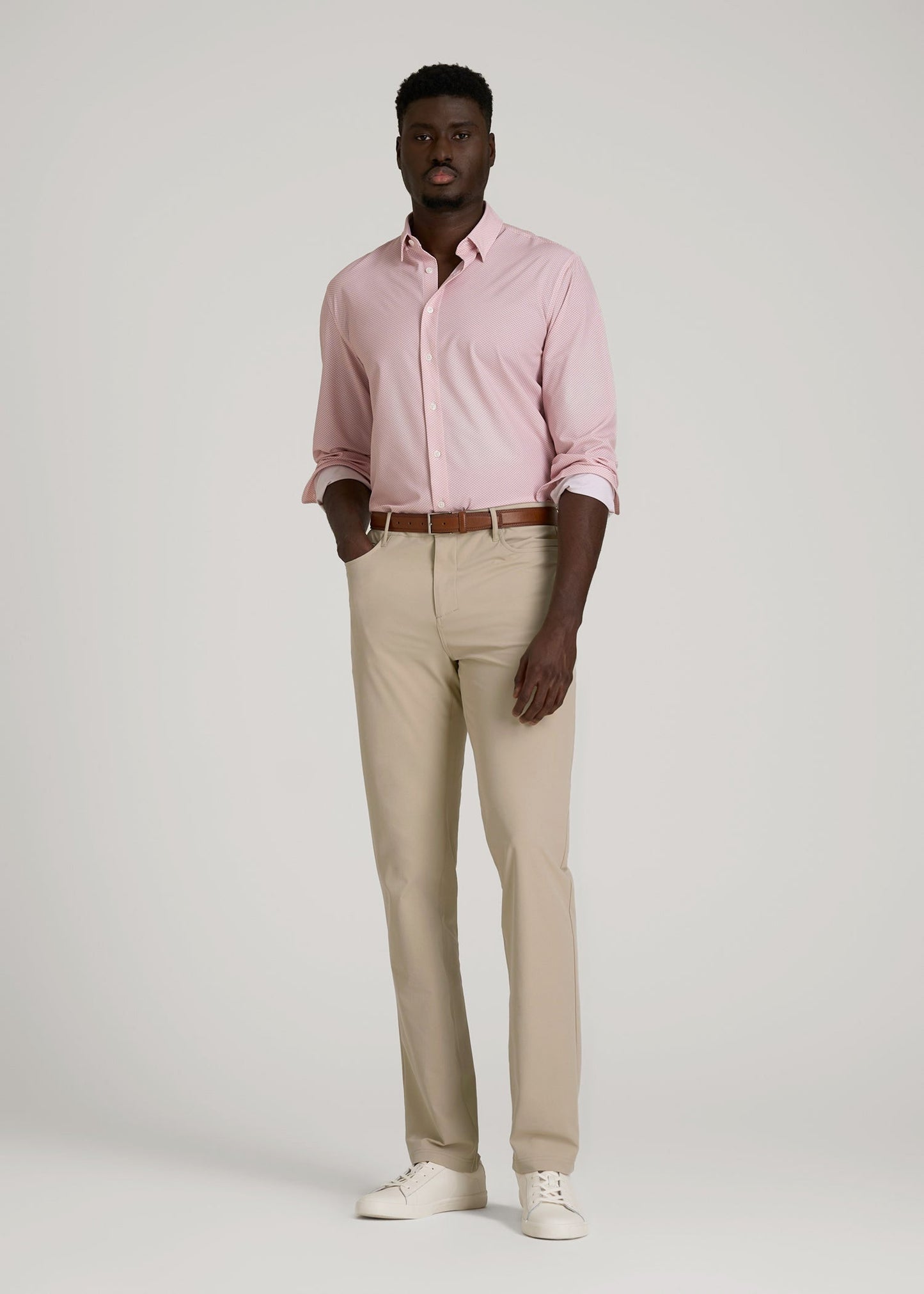 American Tall Men Traveler Pant 2.0 for Tall Men in Light Khaki