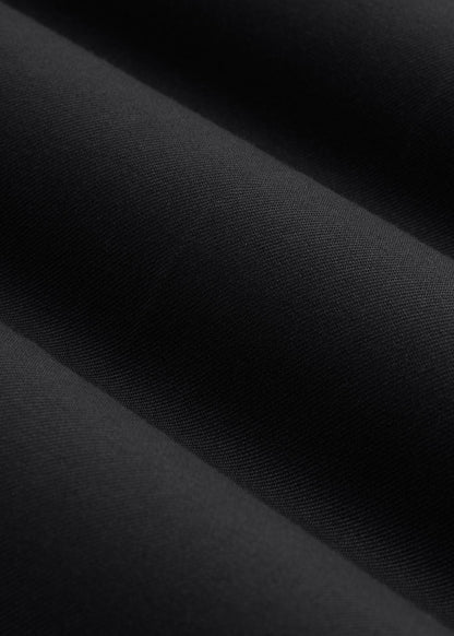 American Tall Men Relaxed Pleated Trousers for Tall Men in Black