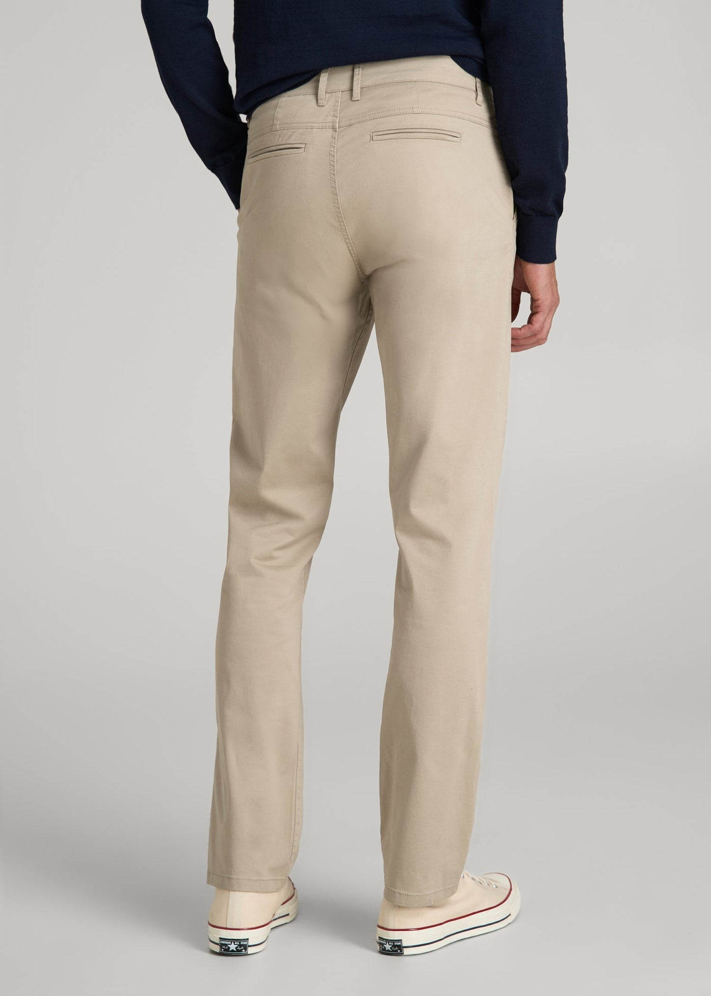 American Tall Men J1 STRAIGHT Leg Chinos for Tall Men in Desert Khaki