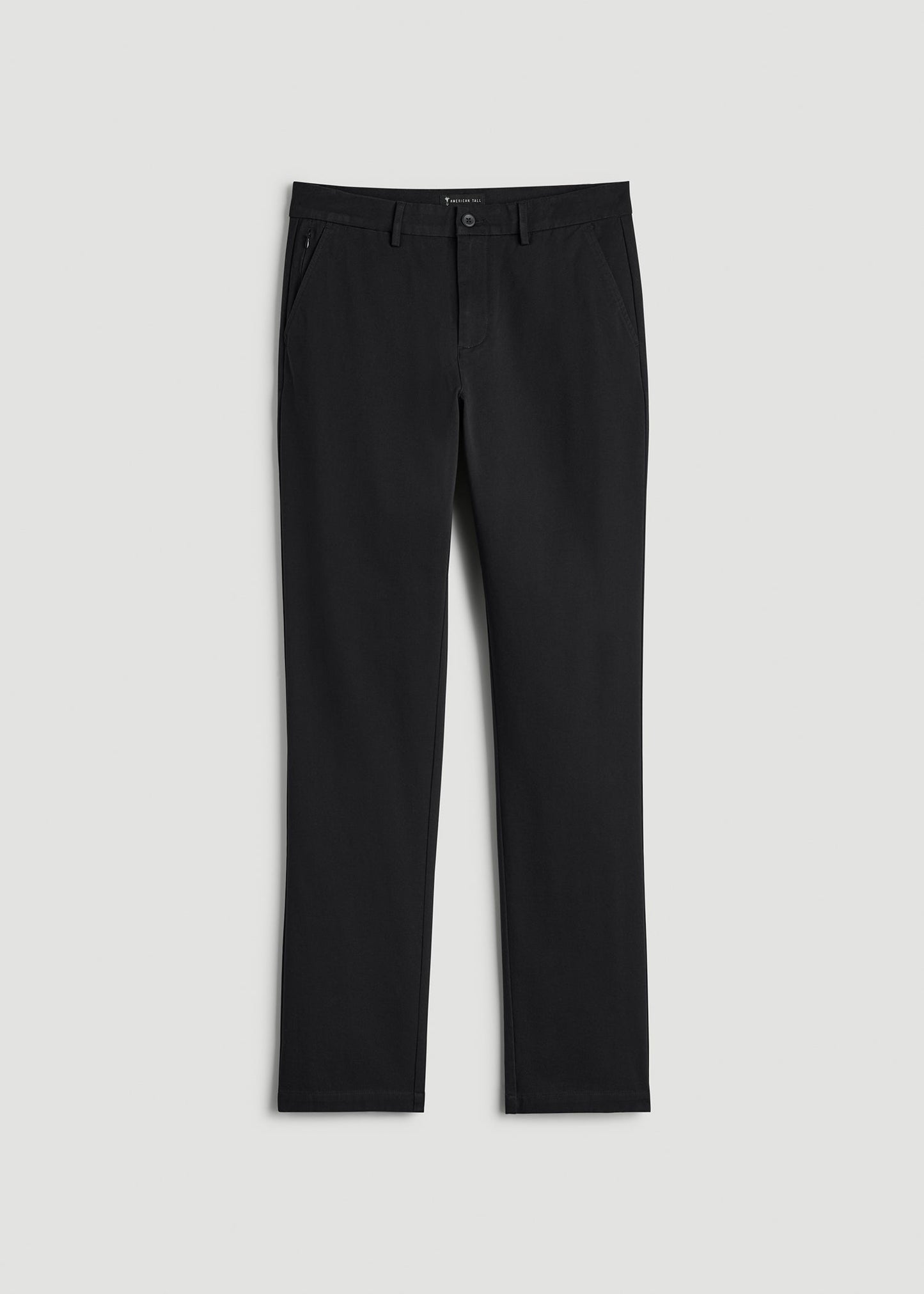 American Tall Men 4 Way Stretch Commuter TAPERED Chino Pants for Tall Men in Black