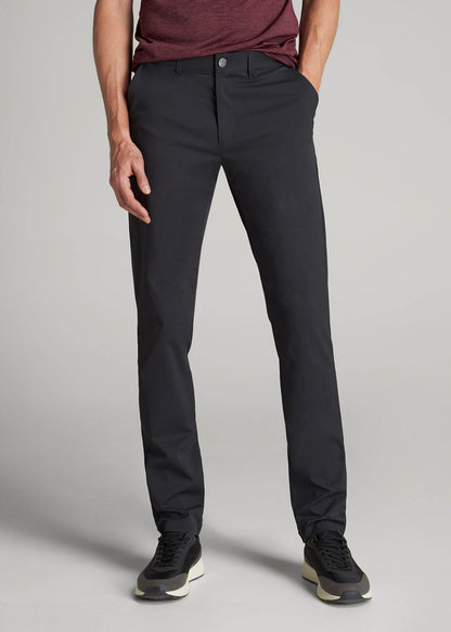 American Tall Men TAPERED FIT Traveler Chino Pants for Tall Men in Black