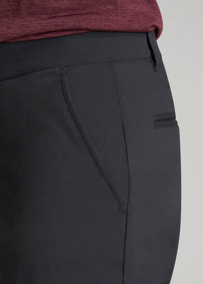 American Tall Men TAPERED FIT Traveler Chino Pants for Tall Men in Black