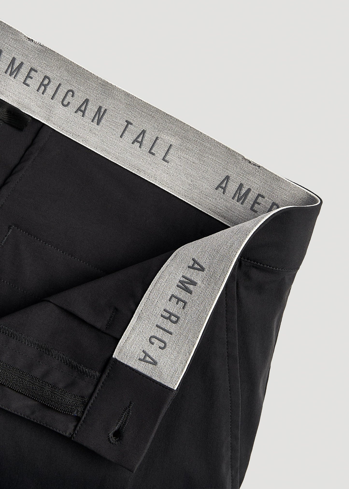 American Tall Men TAPERED FIT Traveler Chino Pants for Tall Men in Black