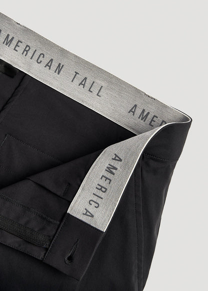 American Tall Men TAPERED FIT Traveler Chino Pants for Tall Men in Black