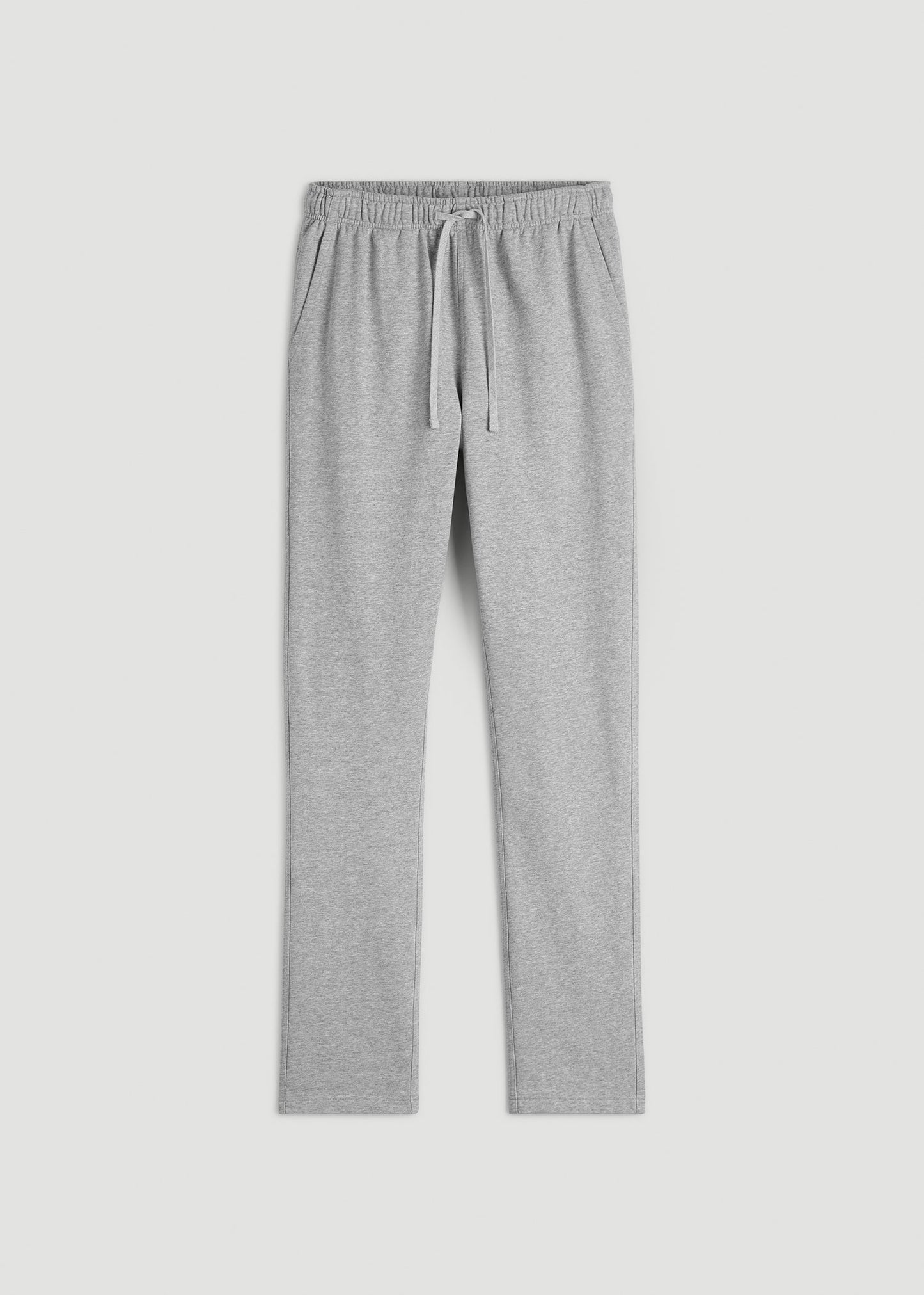 American Tall Men Everyday French Terry Straight Leg Sweatpants for Tall Men in Grey Mix