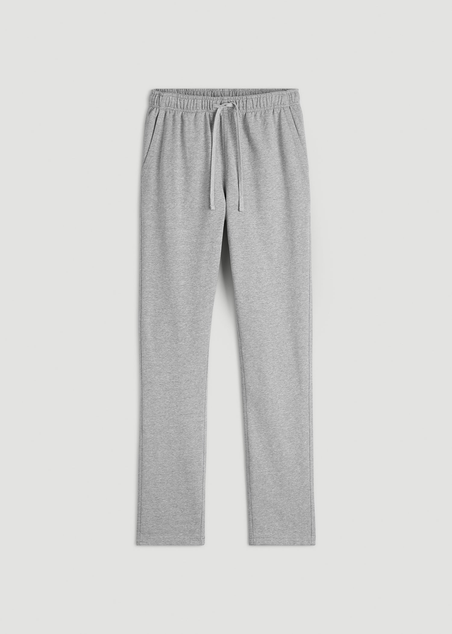 American Tall Men Everyday French Terry Straight Leg Sweatpants for Tall Men in Grey Mix