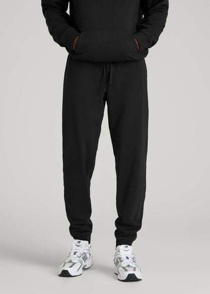 American Tall Men Everyday French Terry Jogger for Tall Men in Black