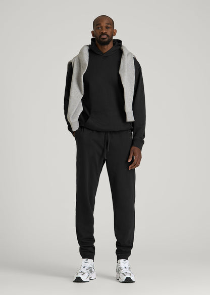 American Tall Men Everyday French Terry Jogger for Tall Men in Black