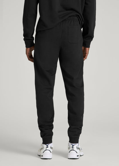 American Tall Men Everyday French Terry Jogger for Tall Men in Black