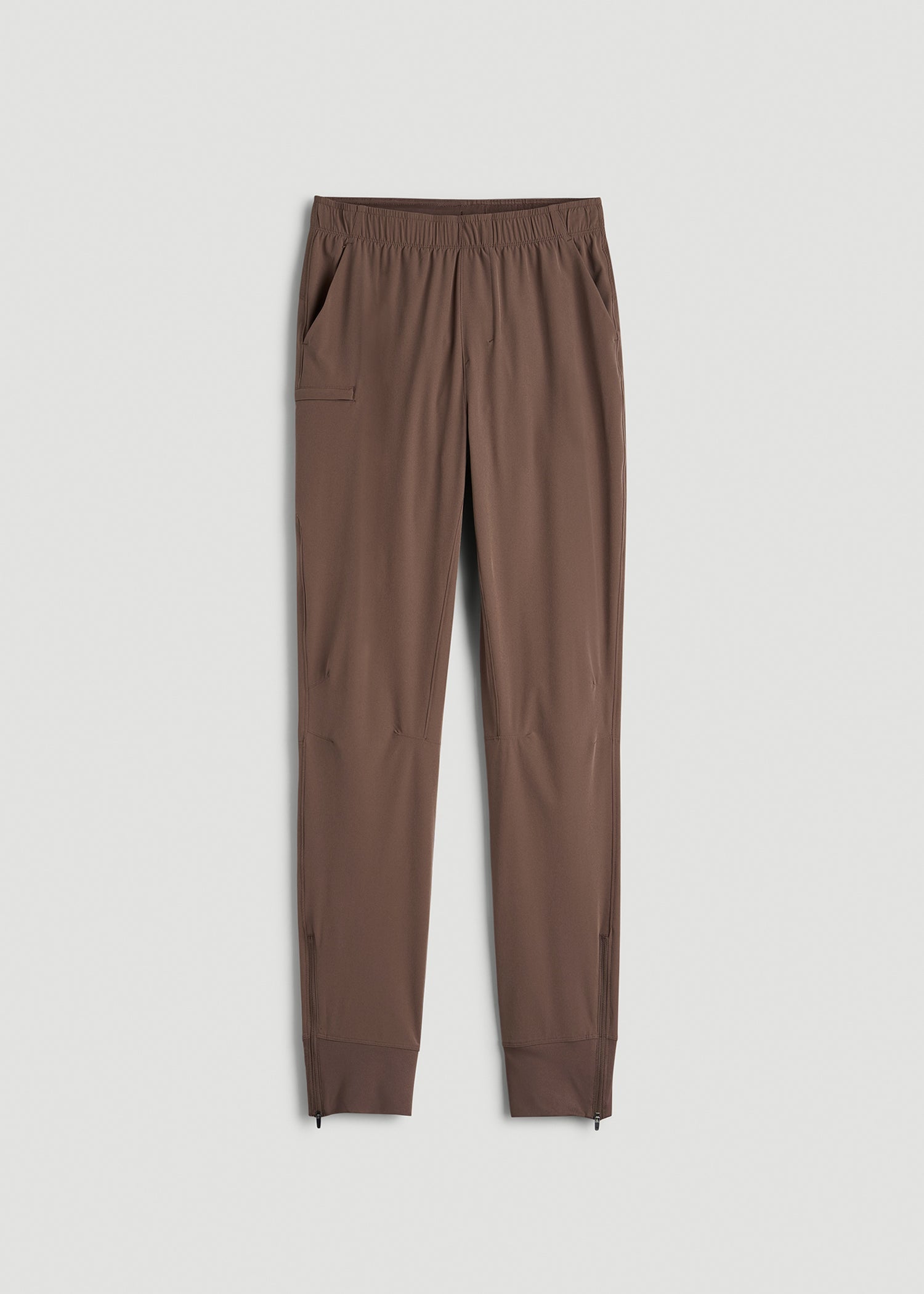 American Tall Men Featherweight Perforated Training Joggers for Tall Men in Coffee Quartz