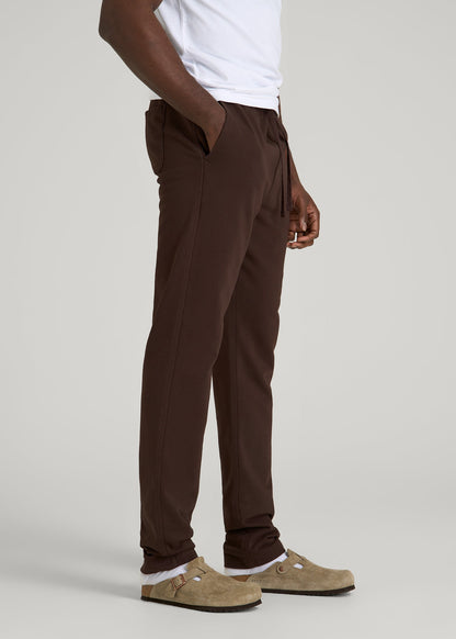 American Tall Men Everyday French Terry Straight Leg Sweatpants for Tall Men in Espresso