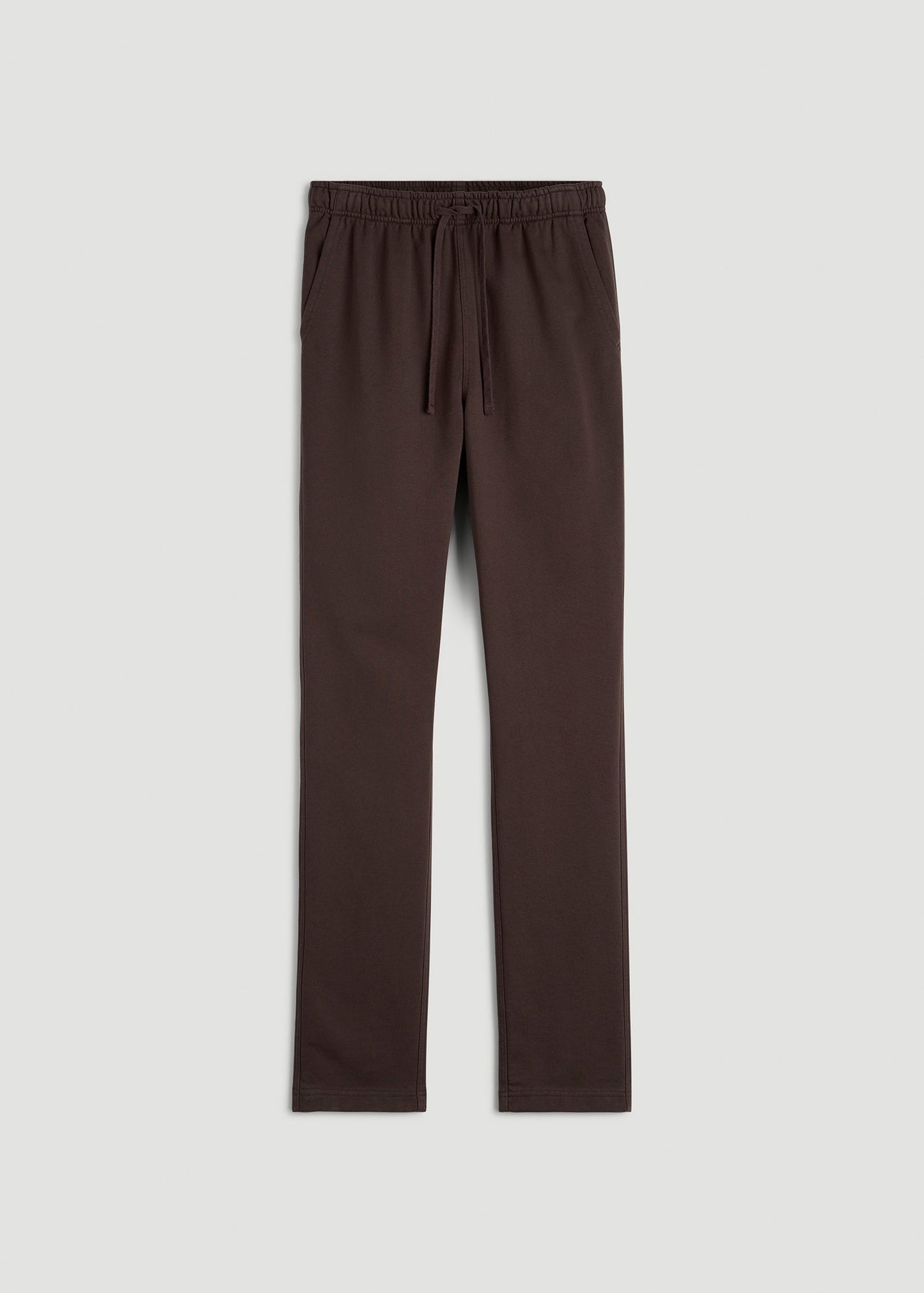 American Tall Men Everyday French Terry Straight Leg Sweatpants for Tall Men in Espresso