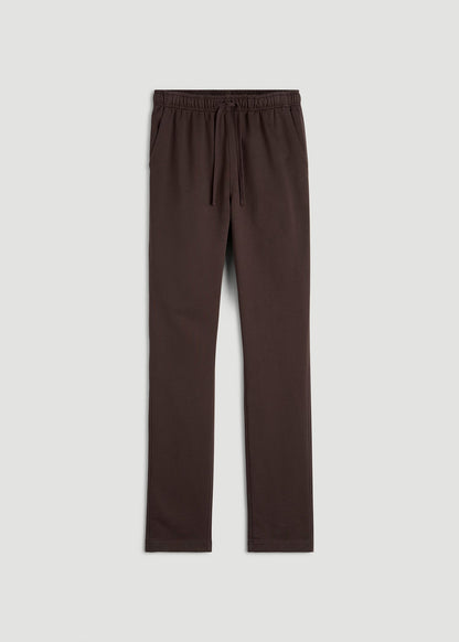 American Tall Men Everyday French Terry Straight Leg Sweatpants for Tall Men in Espresso