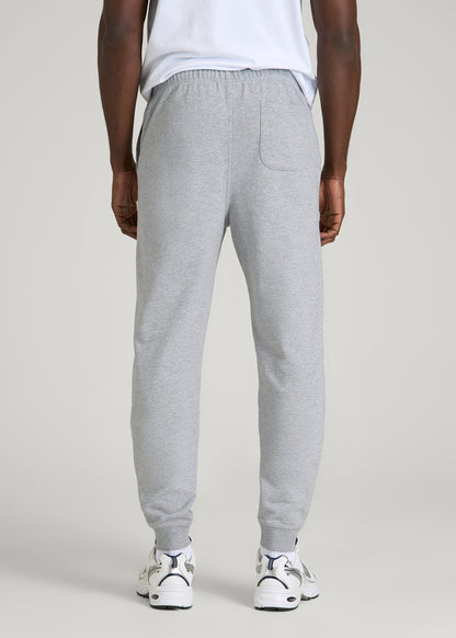 American Tall Men Everyday French Terry Jogger for Tall Men in Grey Mix