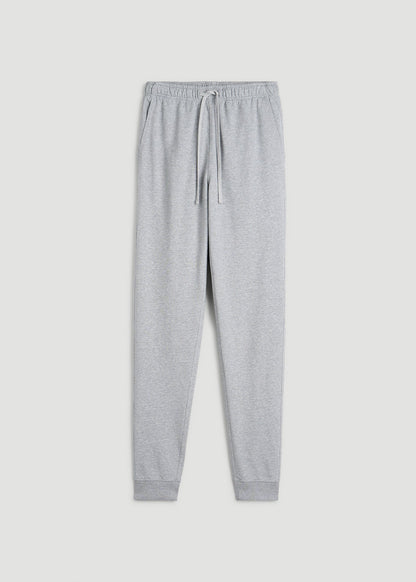 American Tall Men Everyday French Terry Jogger for Tall Men in Grey Mix