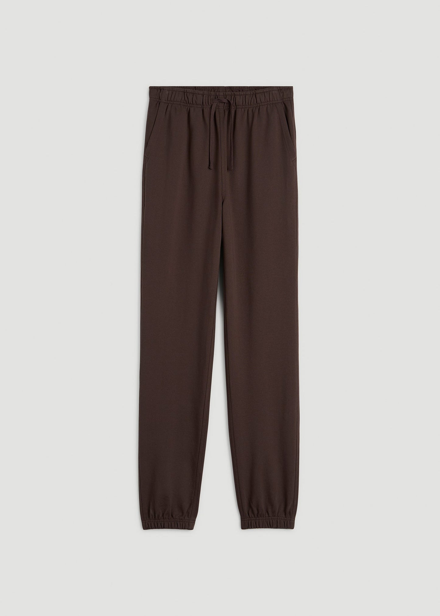 American Tall Men Everyday French Terry Cinched Bottom Sweatpants for Tall Men in Espresso