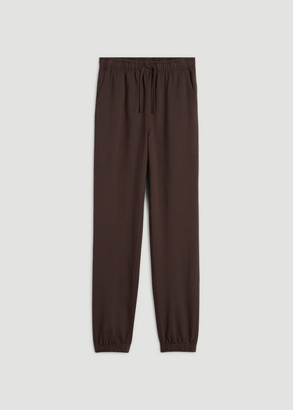 American Tall Men Everyday French Terry Cinched Bottom Sweatpants for Tall Men in Espresso