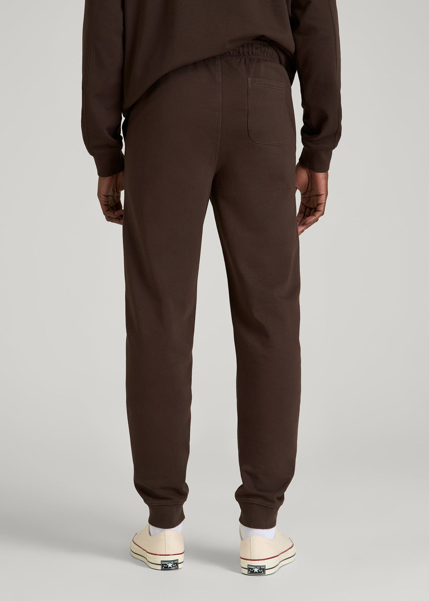 American Tall Men Everyday French Terry Jogger for Tall Men in Espresso