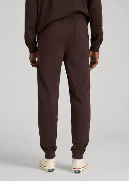 American Tall Men Everyday French Terry Jogger for Tall Men in Espresso